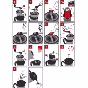 Image Moulin à café et cafetière à piston Peugeot Paris Press - Inox à 103€