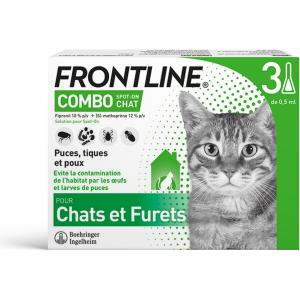 Image Antiparasitaire FRONTLINE Combo Chat - 3 pipettes à 14,36€