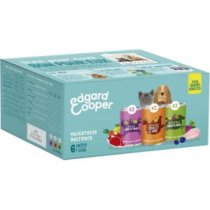 Image Pâté pour chien Edgard & Cooper Multipack - Agneau/Poulet/Gibier & Canard à 19,08€