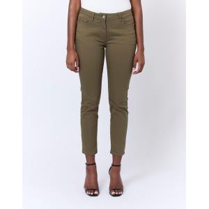 Image Pantalon 7/8 slim uni - Beige ou Kaki à 25€