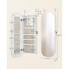 Image Armoire à bijoux murale SONGMICS JJC026W01 - Surface Blanche + Doublure Grise Beige à 89,99€