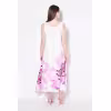 Image Robe midi Ulla Popken sans manches imprimé floral - Mauve à 64,99€
