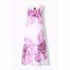Image Robe midi Ulla Popken sans manches imprimé floral - Mauve à 64,99€