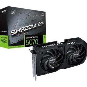 Image Carte graphique MSI NVIDIA GeForce RTX 5070 12G Shadow 2X OC à 569€