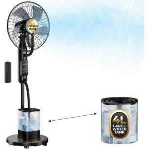 Image Ventilateur brumisateur NebulaFlow 2026 Amélioré - Noir à 129,98€