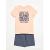 Image Pyjama 2 pièces Kiabi short + T-shirt - Orange ou Bleu à 5€