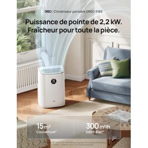 Image Climatiseur mobile DREO AC318S - Blanc à 399,99€