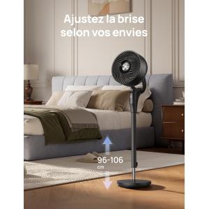 Image Ventilateur sur pied DREO DR-HPF013 - Noir à 79,99€