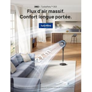 Image Ventilateur sur pied DREO DR-HPF013 - Noir à 79,99€