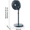 Image Ventilateur sur pied Rowenta Turbo Silence Compact 3D Multiflow QV5041F1 - Bleu Gris à 99,99€