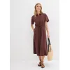 Image Robe bonprix en jersey coton - Acajou foncé à 14,99€