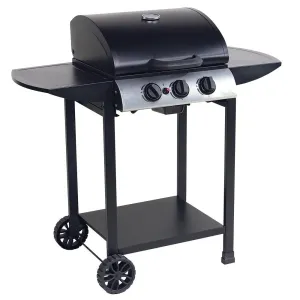 Image [Offre VIP] Barbecue à gaz GiFi Miami 3 brûleurs - Noir à 99€