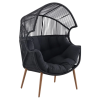 Image Fauteuil oeuf à poser de jardin Ecloz Sunset - Anthracite à 209,3€