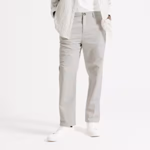 Image Pantalon chino Jules tapered 7/8ème - Ecru à 25€