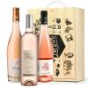 Image Caisse bois BienManger Paniers Garnis 3 vins rosés frais d'été - rosé à 26,95€