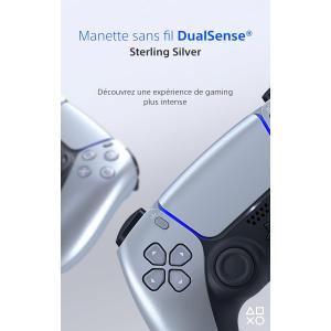Image Manette Sony DualSense - Sterling Silver à 59,90€
