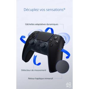 Image Manette Sony DualSense - Midnight Black à 54,99€