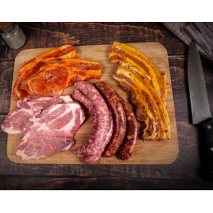 Image Colis de viande de porc La Ferme du Mas Laborie Barbecue 5 kg à 67€