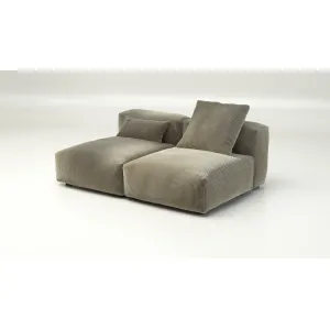 Image Canapé modulable vetsak Sofa Set 01 Medium - Cord Velour Khaki à 2240€