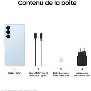 Image Smartphone Samsung Galaxy S26+ - Bleu à 875,49€ avec Amazon Prime