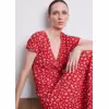 Image Robe midi à imprimé - Rouge à 22,99€