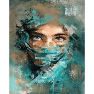 Image Peinture au numéro Figured'Art Regard envoutant sans châssis - 40x50cm à 15,83€