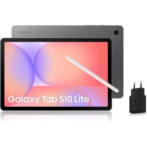 Image Tablette Samsung Galaxy Tab S10 Lite - Gris + Chargeur Secteur Rapide 25W à 329€