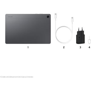 Image Tablette Samsung Galaxy Tab A11+ 256Go WiFi - Gris + Chargeur Secteur Rapide 25W à 269,90€