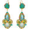 Image Boucles d’oreilles La Chiquita ITALINA - Vertes émeraude à 19€