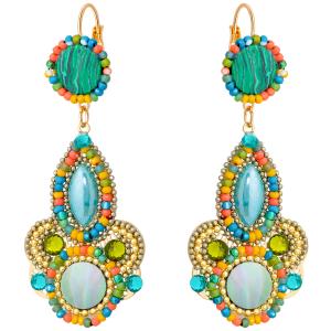 Image Boucles d’oreilles La Chiquita ITALINA - Vertes émeraude à 19€