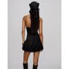 Image Robe mini ballon bengalina - Noir à 20,99€