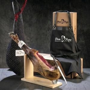 Image Coffret jambon ibérique Don Pepe Cebo de Campo avec support bois - 5 à 5,5kg à 218,50€