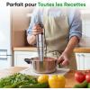 Image Mixeur plongeant BESROY 5 en 1 1100W - Noir à 34,80€