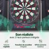 Image Cible de fléchettes électronique Ultrasport avec portes - Noir à 93,49€