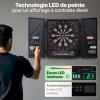 Image Cible de fléchettes électronique Ultrasport avec portes - Noir à 93,49€