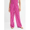 Image Pantalon bonprix rayé à taille élastiquée - Camel mat/marron rayé à 14,99€