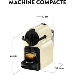 Image Machine à café Nespresso De'Longhi Inissia EN80.CW - Blanc Crème ou Noir à 79€