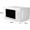 Image Micro-ondes LISTO MOM L9 - Blanc à 49,99€