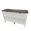 Image Commode BRIX 6 tiroirs - Blanc et bois foncé à 199,90 €