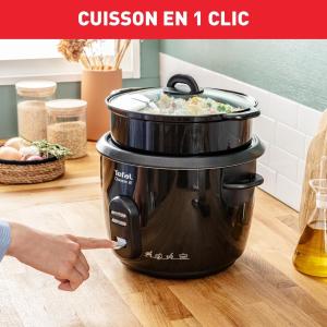 Image Cuiseur à riz Tefal RK103811 Classic 2 + Panier Vapeur, 5L - Noir