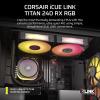 Image Watercooling CPU Corsair iCUE Link Titan 240 RX RGB - Noir à 55,16€