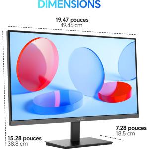 Image Écran PC 24" FHD KOORUI E2412F - Noir à 74,99€
