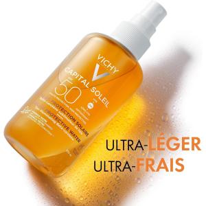 Image Protection solaire corps VICHY Capital Soleil Eau SPF 50 - Hâle sublimé à 14,26€