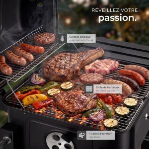 Image Barbecue au charbon tectake Florian - Noir à 107,90€
