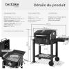 Image Barbecue au charbon tectake Florian - Noir à 107,90€