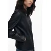 Image Veste effet cuir combiné - Noir ou Marron à 83,30€