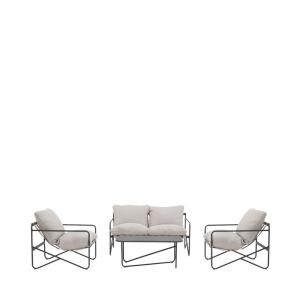 Image Salon de jardin Drawer Zeno - Beige à 242,99€