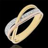 Image Bague Edenly Saturne N°59 - Trois ors à 390,00€