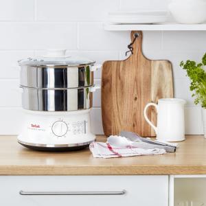 Image Cuiseur vapeur Tefal VC145130 - Blanc à 59,99€