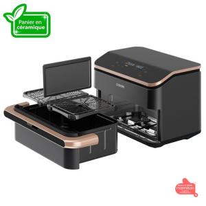 Image Friteuse sans huile Cosori DualBlaze Twinfry Pro Ceramic - Noir à 209,99€